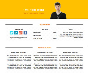 קורות חיים להורדה 03